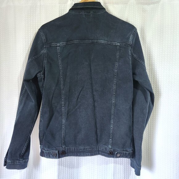 Jack and Jones Denim Jacket Men's Med. Trucker Jean Dark Blue Jeans Intelligence - Picture 2 of 10